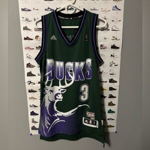 Super Rare Brandon Jennings Bucks Jersey